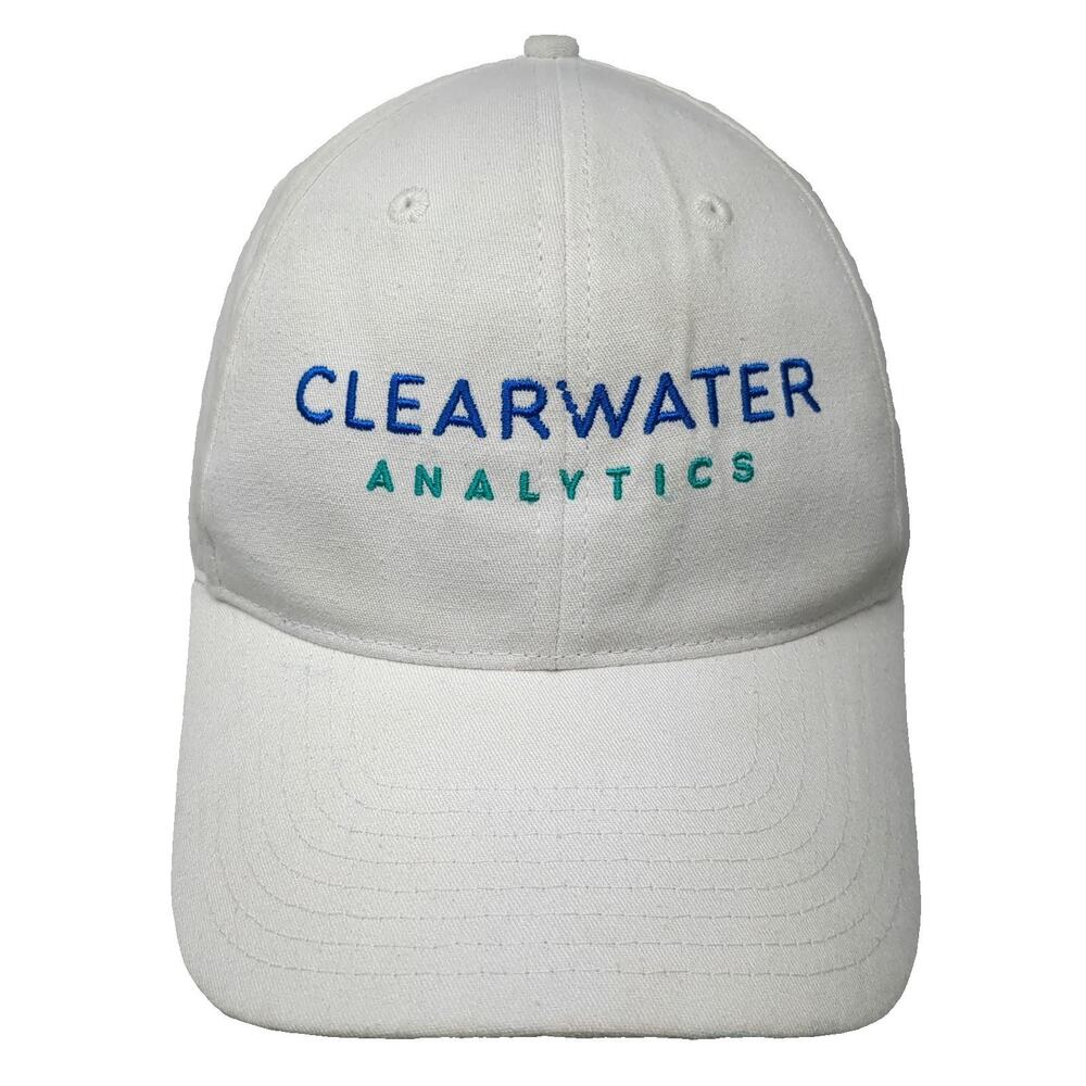 Hit Clearwater Analytics Baseball Cap White One Size Cotton Strapback Hat